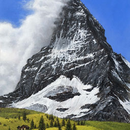 “Matterhorn“, Acryl, ca. 48x33 cm