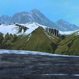 “Gletscherrand I“, Acryl, ca. 70x46 cm