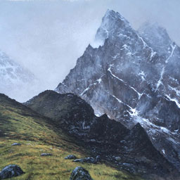 “Wetterspitze“, Acryl, ca. 70x46 cm