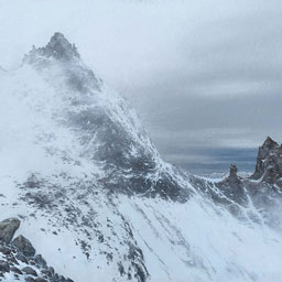 “Am Hintertuxer Gletscher“, Acryl, ca. 70x48 cm