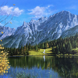 “Lautersee“, Acryl, ca. 69x48 cm